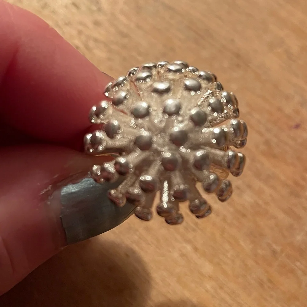 Silver 925 Starburst Ring - Picture 4 of 11